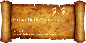 Fulea Heléna névjegykártya